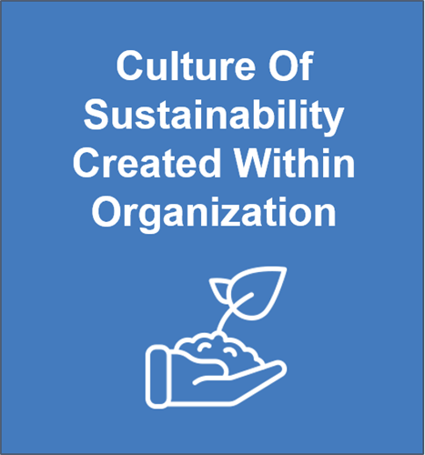 Culture of Sustainability Created Within Organization